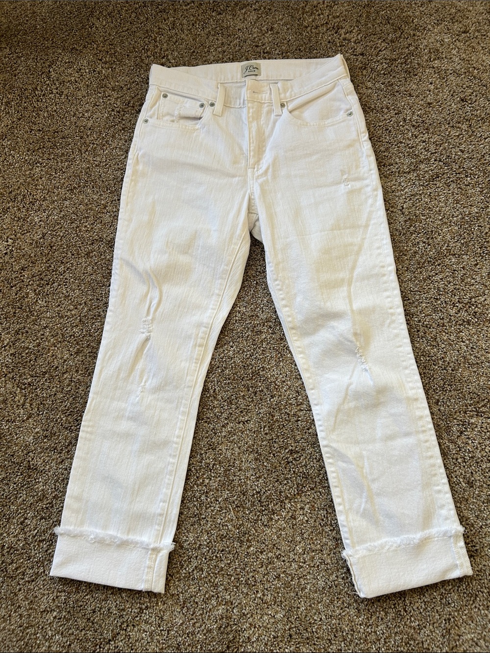 J. Crew White Denim Jeans size 25